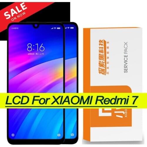 Original 6.26" Display with frame for Xiaomi Redmi 7 LCD Touch Screen Digitizer Assembly Redmi7 Repair Parts