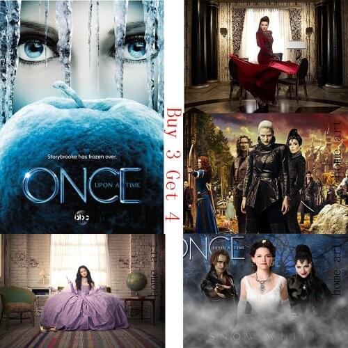 Once Upon a time Poster Clear Image Wall Stickers Home Decoration Good Quality Prints White Coated Paper