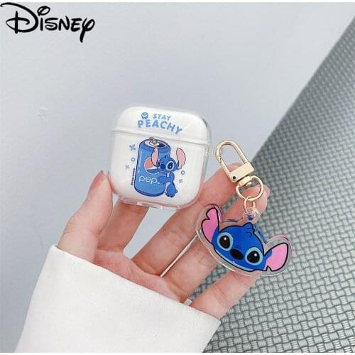 Disney Stitch transparent earphone cover Pro4/5 wireless earphone cover soft shell domestic 4 generation bluetooth-compatible