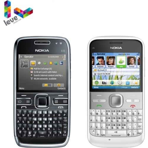 Unlocked Nokia E72 Mobile Phone 3G Wifi 5MP Multi-Language Original Refurbished Cellphone NO Hebrew keyboard