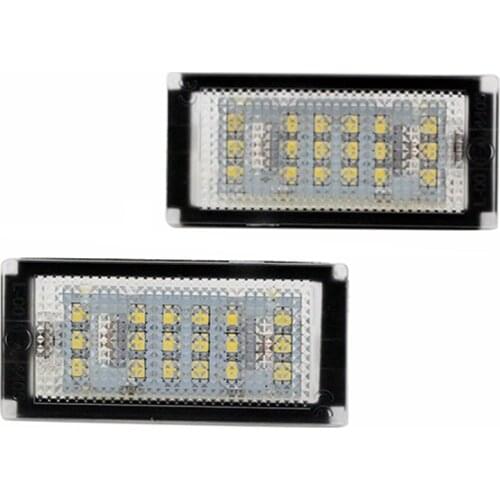SELYNDE 2Pcs/Set License Plate Light For BMW E46 M3 2D Facelift LED Light For Car License Number Plate Light Lamp Car Lights