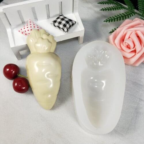 SG0014 PRZY Silicone Mold Baby Carrot Soap Molds Vegetable Carrot Soap Mold Gypsum Chocolate Candle Molds Soap Mould Clay Resin