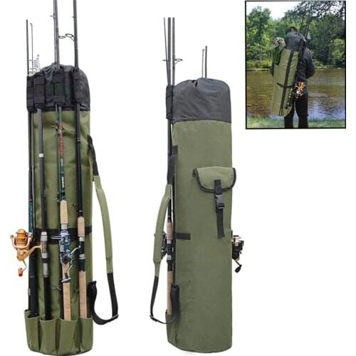 Fishing Rod Bag Portable Multifunction Nylon Fishing Bags Fishing Bag Case Fishing Tackle Tools Large Capacity Storage Pole Bag