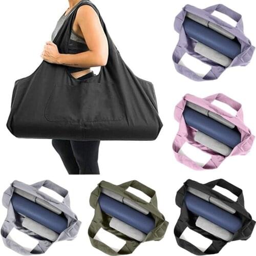 Yoga Bag Multi-Functional Large Gym Bag Yoga Mat Tote Sling Carrier with Side Pocket Carrier Fits Most Size Mats Light & Durable