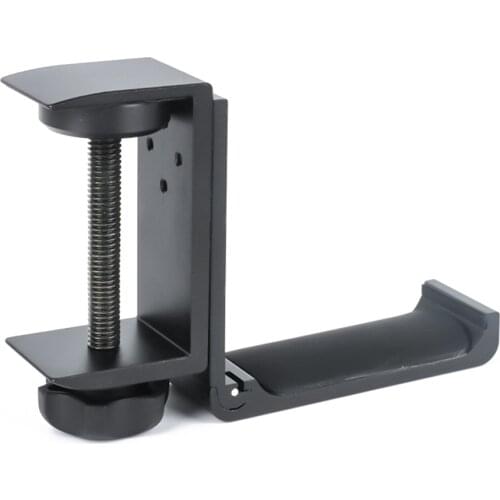 Universal Metal Earphone Holder Hook Under Desk Headphone Stand Gaming Headset Hanger with Adjustable Clamp for Headsets Bags