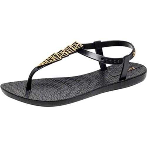 Ladies Lightweight Herringbone Sandals Summer Casual Flats Open Toe Sandals Ladies Vacation Beach Sandals