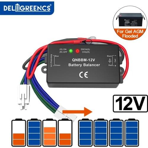 Hot 12V Lead Acid Battery Equalizer QNBBM Balancer BMS Flooded AGM GELL Battery Anti-vulcanization,Anti-corossion 1pcs