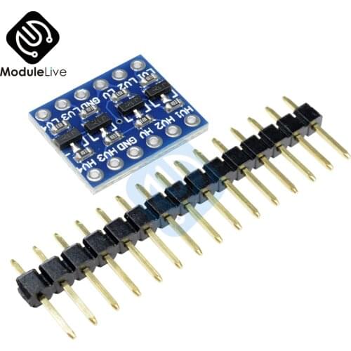 10PCS IIC I2C Logic Level Converter Bi-Directional Board Module 5V/3.3V DC For Arduino With Pins