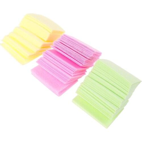 1000PCS/lot Colorful Lint Nail Art Gel Polish Remover Cotton Pad Hot Sale Gel Nail Remover Wraps Nail Wipe