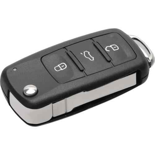 3 Buttons Blank Car Keys For VW Car Key Shell Remote Flip for Beetle/Caddy/Eos/Golf/Jetta/Polo/Scirocco/Tiguan/Touran/UP