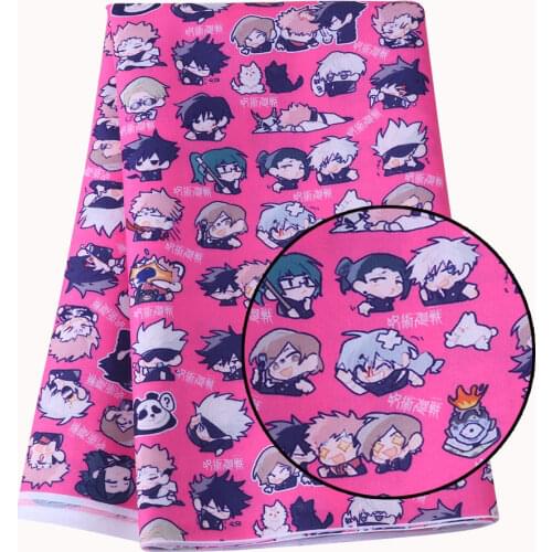 50*140Cm Karakter Applique Gedrukt Tissuepapier Kinderen Huishoudtextiel Naaien Pop Jurk Gordijn