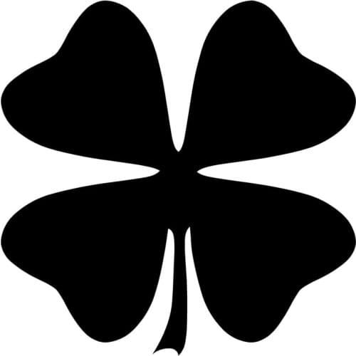 6.5*6.5CM 4 Leaf Clover Windows Vinyl Decals Motorcycle Accessories Car Stickers C2-0650