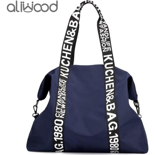Aliwood 2021 Brand Designer Nylon Women Bags Totes Large Capacity Travel Bag Handbag Female Shoulder Crossbody Bags High Quality