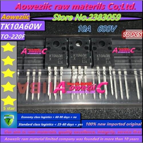 Aoweziic 100% new imported original TK10A60W K10A60W TK18A50D K18A50D TK39A60W K39A60W TO-220F TK46E08N1 K46E08N1 transistor