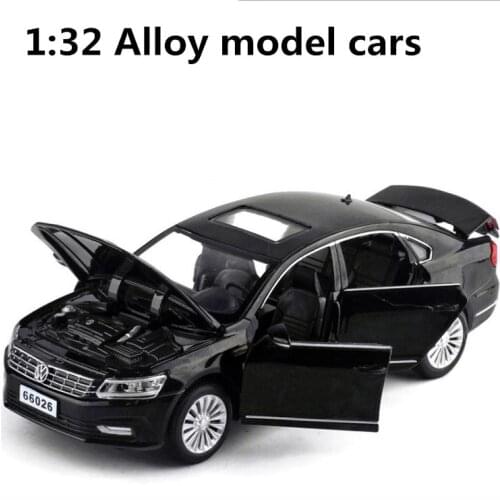 1:32 alloy pull back car,high simulation Passat,deicast metal model,6 open the door toy vehicles,musical&flashing,free shipping