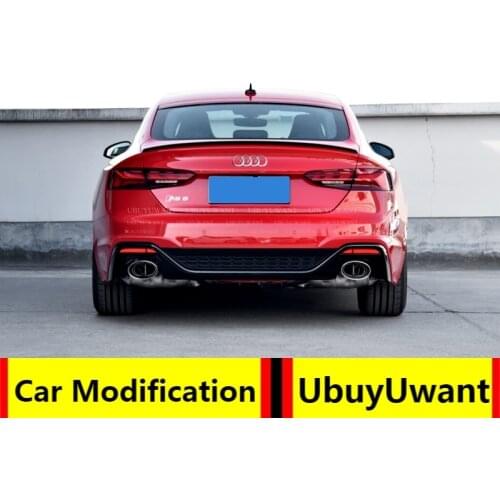 UBUYUWANT For Audi A5 2017 2018 2019 2020 Car Rear Trunk Spoiler High Quality ABS Material Primer Color Car Tail Wing Decoration