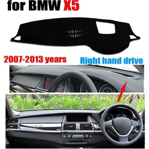 Car dashboard covers for BMW X5 High configuration 2007-2013 Right hand drive dashmat pad dash cover auto dashboard accessories