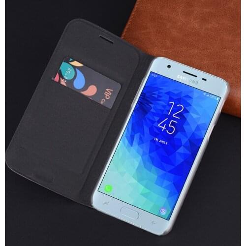 Flip Leather Cover Phone Case For Samsung Galaxy J3 J4 J6 J7 J8 2018 J 3 4 6 7 8 SM J400 J400F J600 J810 Wallet Case Card Holder