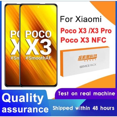 100% Tested 6.67'' Display Replacement With Frame For Xiaomi Poco X3 LCD Touch Screen Digitizer Assembly For Xiaomi Poco X3 LCD