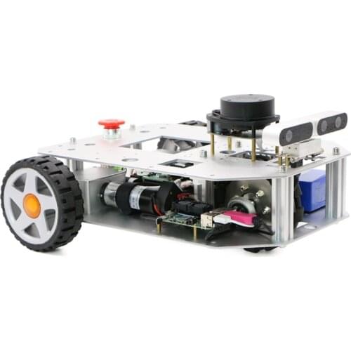 Slam ROS lidar of two wheel differential robot chassis Silan A1 raspberry pie navigation obstacle avoidance