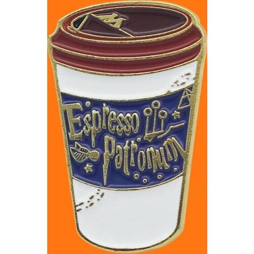 Coffee Enamel Pins Milk Tea Cup Metal Cartoon Brooch Backpack Hat Bag Collar Lapel Badges Men Women Fashion Jewelry Gifts