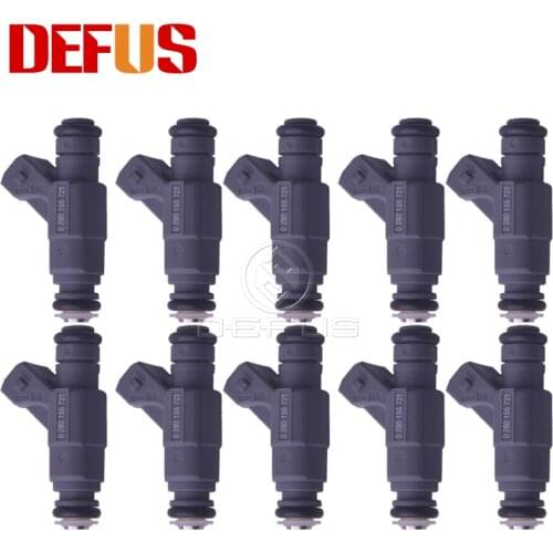 DEFUS 10pcs 0280155721 Fuel Injector Nozzle For 1996-1997 Dod ge Ram 2500 3500 8.0L V10 Bico 53041073 812-12124 Brand New