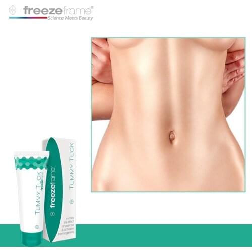 Original Freezeframe Tummy Tuck Slimming Cream FAT Burning Mimic Muscle Body Solutions Massage Flatten Bellies for Lazy Person