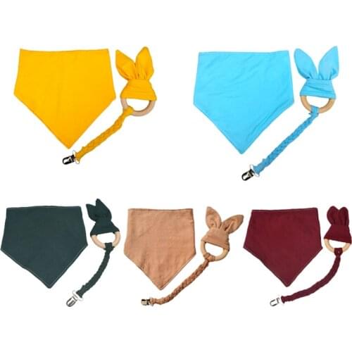 Newborn Baby Cotton Bibs Solid Color Triangle Scarf Bandana Burp Cloth Feeding Saliva Towel Baby Teether Children Accessorries