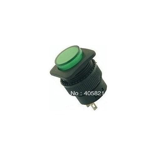Momentary pushbutton switch R16-504B without lights 2pins red/green Mounting holes 16 mm
