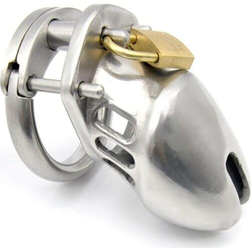 New Male Chastity Device Cock Cage Real Stainless steel Small CB6000 S chastity Belt Drop shipping penis cage