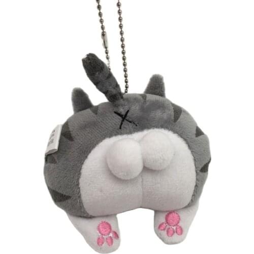 Wholesale 30pcs/lot Q Style 10cm Cat Plush Toy Chi Chis Cat Stuffed Soft Animal Cheese Cat Stuffed Toys Keychain For Kids Gifts