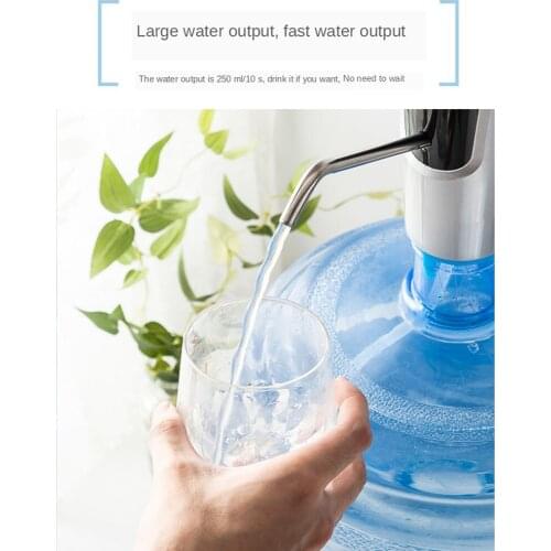 Water Bottle Pump Portable Water Dispenser, Electric Water Jug Pump with USB Charging For Gallon Bottle in Kitchen/Home/Office