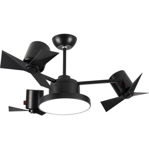 BTX Ceiling Fan Lamp Remote Control with Light Restaurant Bedroom Fan Lamp Bar Ventilator Nordic with Lamp Mute Ventilator