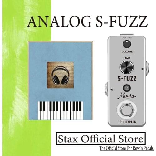 Rowin LEF-325 S-Fuzz Vintage Germanium Silicon Fuzz Guitar/Bass Effect Pedal