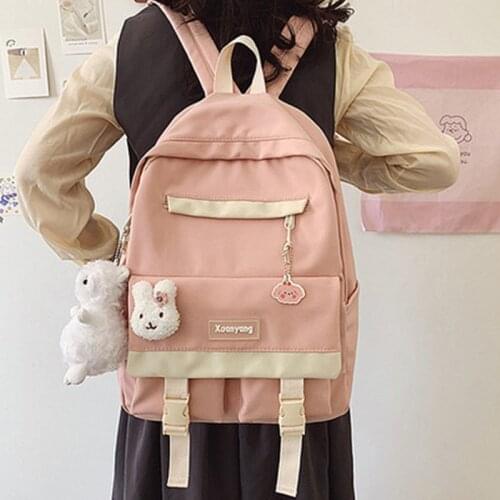 Anti-theft Schoolbag female junior high school students Korean Harajuku primary school students third to sixth grade backpack