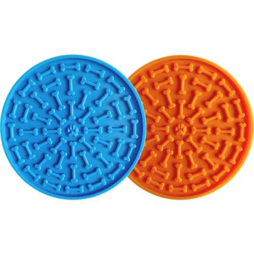 Silicone Dog Lick Mat For Dogs Pet Slow Food Plate Dog Bathing Distraction Silicone Dog Sucker Food Training Pet Feeder Supplies