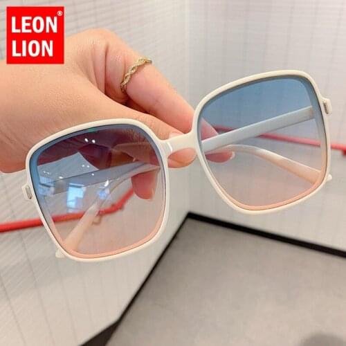 Leonlion Oversized Square Sunglasses Women Big Frame Gradient Shades for Women Wholesale Sunglasses Gafas De Sol Para Hombre