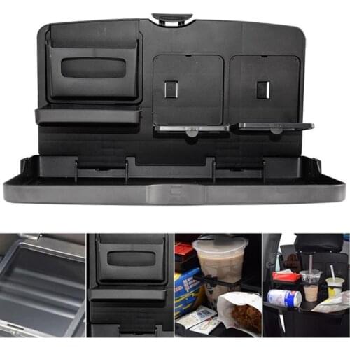 Universal Multifunctional Auto Car Cup Holder Folding Car Table Seat Back Food Car Tray Water Cup Phone Mount Car Pallet Shelf