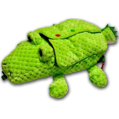 High Quality Soft Comfortable Montessori Learn To Dress Toys Alligator Plush Toys Kids Early Learning Basic Life Skills Toys