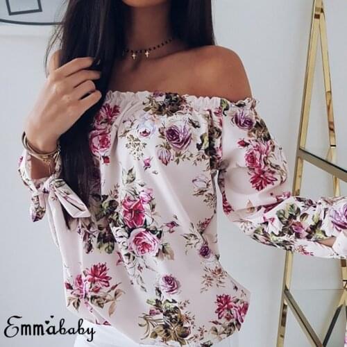 Women Boho Summer Beach Top Off Shoulder Floral harajuku Blouse Casual Ladies Loose kimono elegant playa Travel blusa feminina