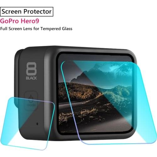 2PCS Full Set Tempered Glass Camera Screen Protector for GoPro Hero8 Lens & Screen Protection Protective Film