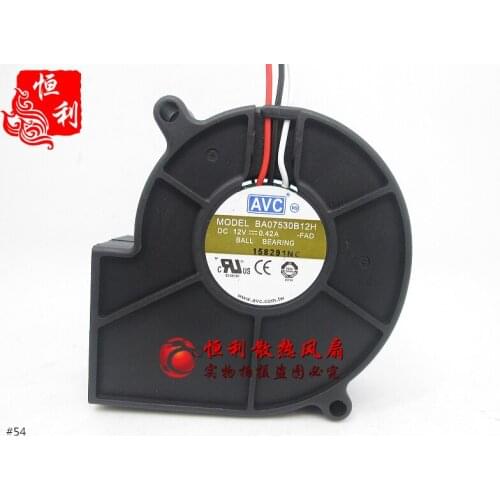 AVC BA07530B12H FAD DC 12V 0.42A 75x75x30mm 3-Wire Server Cooling Fan