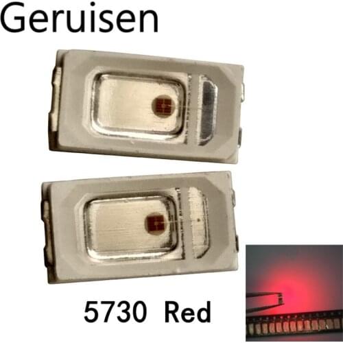 5630/5730 SMD/SMT LED Red SMD 5730 LED Surface Mount Red 2.0~2.6V 620-625nm Ultra Birght Led Diode Chip 5730 Red 4000PCS