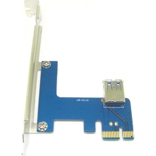PCI Express 1x to 16x Powered Riser Adapter Card USB 3.0 PCI-E 1 to External 4 -GPU Riser Extender Card for Mining
