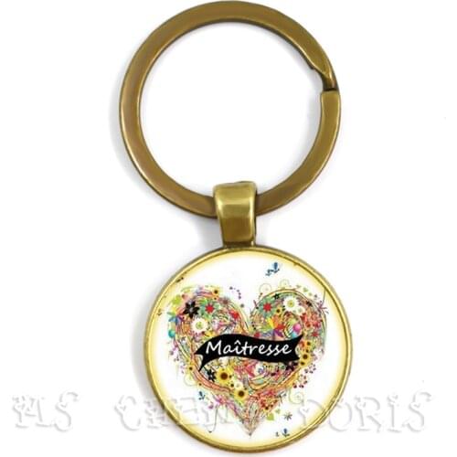 Fashion Quote I Am A Mistress Who Dechire Key Chain Jewelry Merci Maitresse Glass Cabochon Super Maitresse Keyring BEST Gift