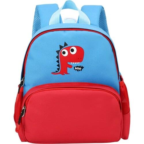 Cartoon Baby Safety Adjustable Backpacks School Bag Dinosaur Toddler Kids Backpack Children Girls Boys Anti-Lost Backpacks 2021