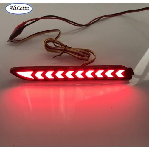 For Toyota Wish Sienna Camry Reiz Verso harrier fortuner New upgrade LED back Tail Reflector Rear Bumper Light