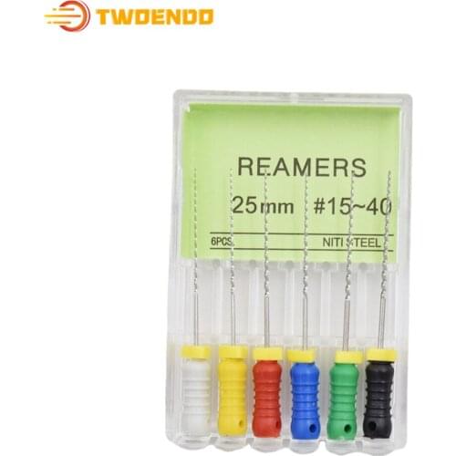 Dental Niti Reamers Endo File 21mm 25mm Root Canal File 2boxes Root Canal Treatment Endodontic Files