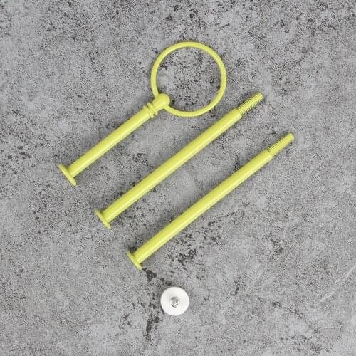 10Pcs New Mix colour round special offer 3-tier gold cake plate fitting cake stand style