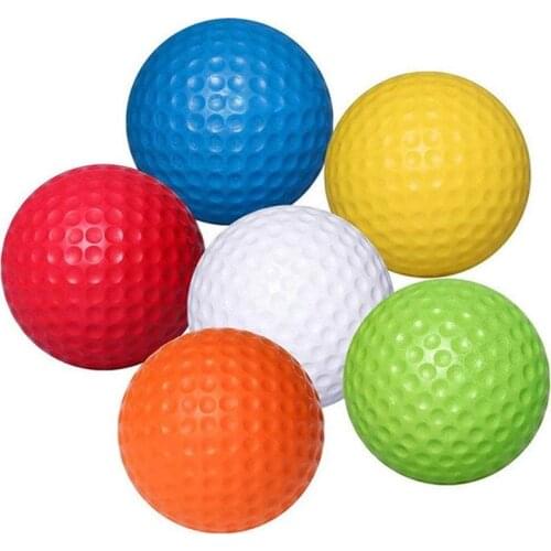 1 Pcs Golf Practice Ball Pu Soft Balls Indoor Practice Ball Sport Exercise Golf Sponge Room Foam Balls Outdoor Golf Ball